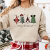 vintage christmas sweatshirt featuring mickey and friends with christmas tree design for disney fans and holiday celebrations zfudk scaled