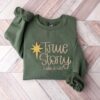 vintage christmas sweatshirt featuring nativity design for jesus lovers comfortable true story hoodie for holiday celebrations 3pbnu scaled