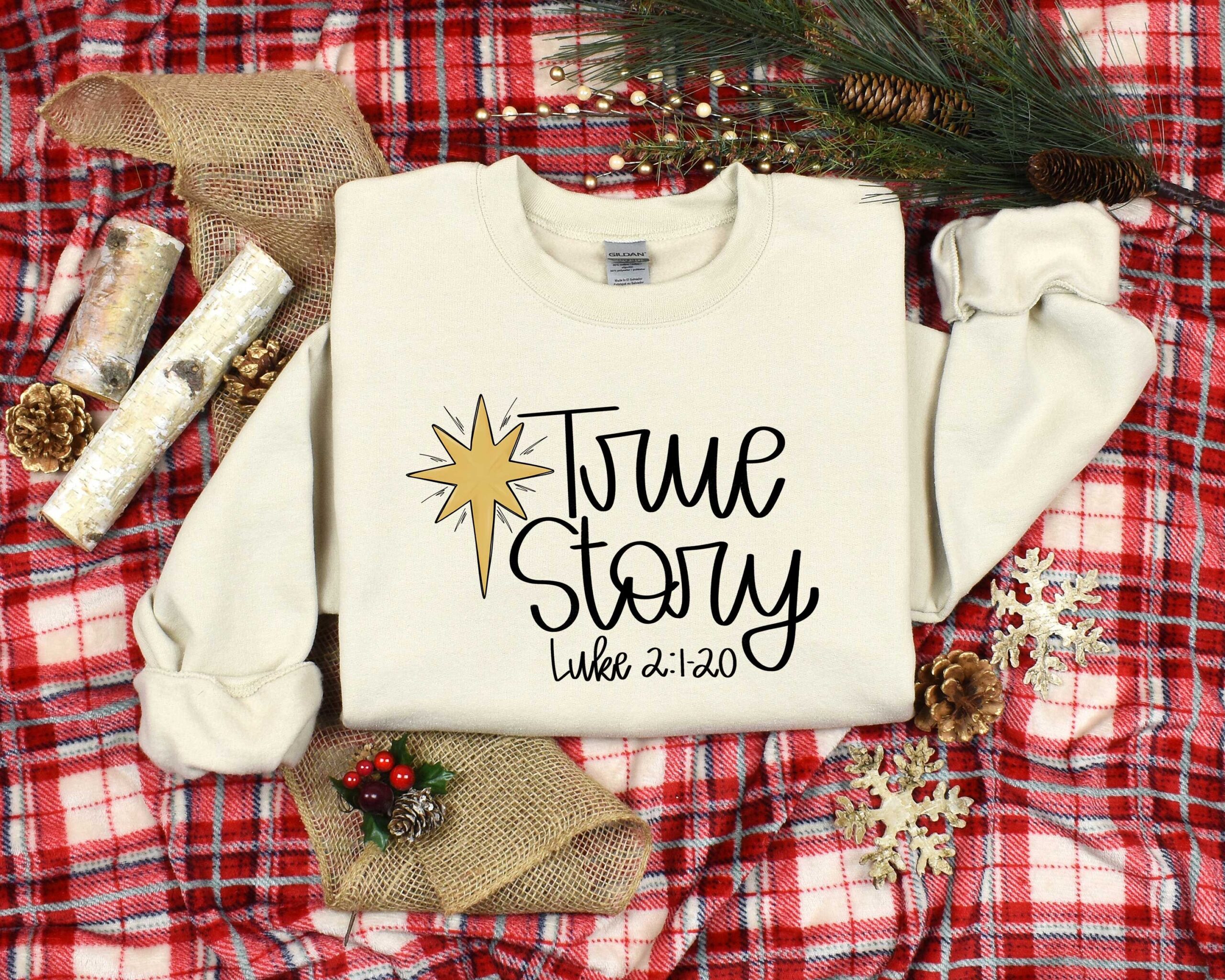 Vintage Christmas Sweatshirt featuring Nativity Design for Jesus Lovers - Comfortable True Story Hoodie for Holiday Celebrations 5 vintage christmas sweatshirt featuring nativity design for jesus lovers comfortable true story hoodie for holiday celebrations h4gyz scaled