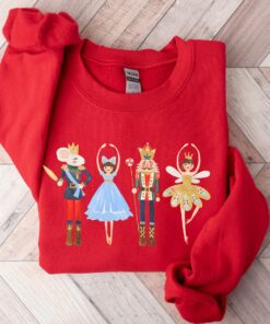 vintage christmas sweatshirt featuring nutcracker design and sugar plum fairy print for retro holiday style 6kvjh