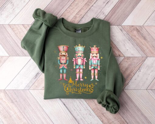 vintage christmas sweatshirt featuring nutcracker design for women trendy holiday hoodie with fun graphic for festive style ouufv scaled