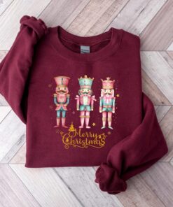 vintage christmas sweatshirt featuring nutcracker design for women trendy holiday hoodie with fun graphic for festive style ti0ce scaled