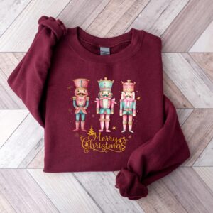 vintage christmas sweatshirt featuring nutcracker design for women trendy holiday hoodie with fun graphic for festive style ti0ce scaled