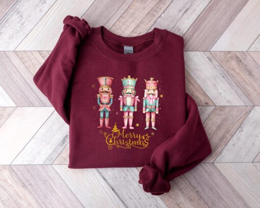 vintage christmas sweatshirt featuring nutcracker design for women trendy holiday hoodie with fun graphic for festive style ti0ce scaled