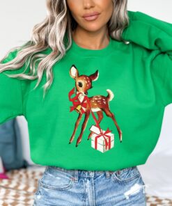 vintage christmas sweatshirt featuring reindeer design retro rudolph shirt for unique holiday style xdcer