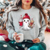 vintage christmas sweatshirt featuring retro ghost santa design for unisex wear ideal for holiday gatherings and festive celebrations 58ziu scaled