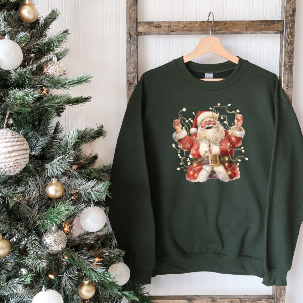 vintage christmas sweatshirt featuring retro santa design for holiday celebrations and seasonal comfort 9vazg scaled