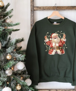 vintage christmas sweatshirt featuring retro santa design for holiday celebrations and seasonal comfort 9vazg scaled