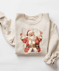 vintage christmas sweatshirt featuring retro santa design for holiday celebrations and seasonal comfort fyxl2 scaled