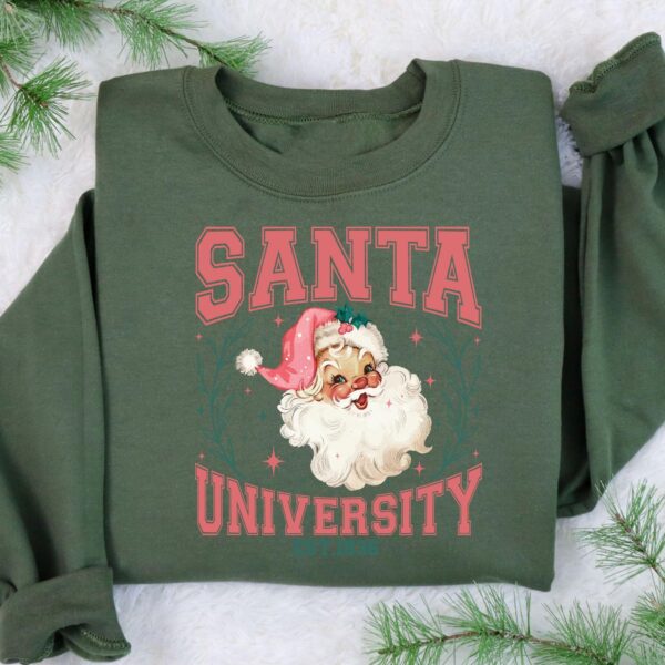 vintage christmas sweatshirt featuring retro santa design for holiday gatherings and social events yjbqx scaled