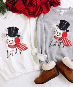 vintage christmas sweatshirt featuring retro snowman design for holiday parties and festive gatherings ga0lp