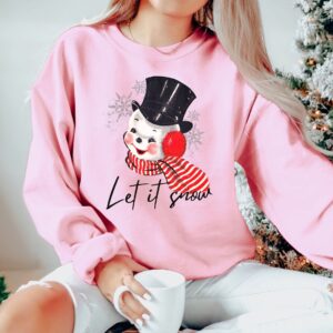 vintage christmas sweatshirt featuring retro snowman design for holiday parties and festive gatherings yhwjx