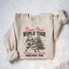 vintage christmas sweatshirt featuring santa claus rocking around the tree retro design comfortable hoodie for holiday celebrations am0hh