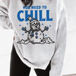 vintage christmas sweatshirt featuring snowman design for winter fun and family gatherings retro crewneck holiday apparel tc92s