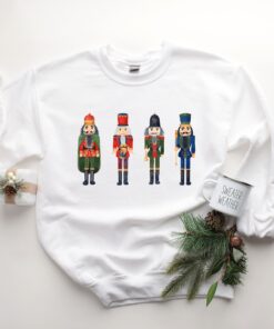 vintage christmas sweatshirt for ballet lovers featuring nutcracker and sugar plum fairy design in a comfortable crewneck style 8is8k scaled