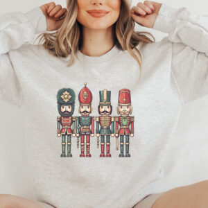 vintage christmas sweatshirt for ballet lovers featuring nutcracker and sugar plum fairy design in a comfortable crewneck style b5gmy