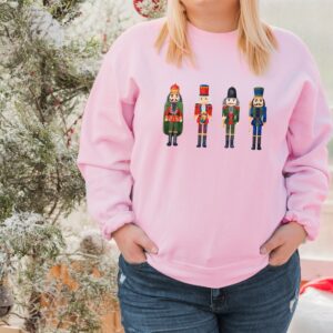 vintage christmas sweatshirt for ballet lovers featuring nutcracker and sugar plum fairy design in a comfortable crewneck style byrtk