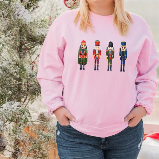 vintage christmas sweatshirt for ballet lovers featuring nutcracker and sugar plum fairy design in a comfortable crewneck style byrtk scaled