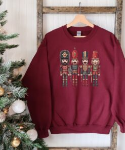 vintage christmas sweatshirt for ballet lovers featuring nutcracker and sugar plum fairy design in a comfortable crewneck style fumdq scaled