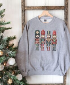 vintage christmas sweatshirt for ballet lovers featuring nutcracker and sugar plum fairy design in a comfortable crewneck style mjdhb scaled