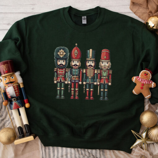 vintage christmas sweatshirt for ballet lovers featuring nutcracker and sugar plum fairy design in a comfortable crewneck style svubh scaled