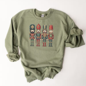 vintage christmas sweatshirt for ballet lovers featuring nutcracker and sugar plum fairy design in a comfortable crewneck style u46dz