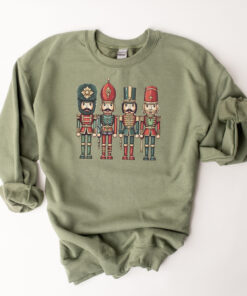 vintage christmas sweatshirt for ballet lovers featuring nutcracker and sugar plum fairy design in a comfortable crewneck style u46dz scaled