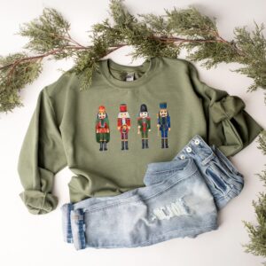 vintage christmas sweatshirt for ballet lovers featuring nutcracker and sugar plum fairy design in a comfortable crewneck style v2txq