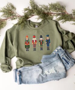 vintage christmas sweatshirt for ballet lovers featuring nutcracker and sugar plum fairy design in a comfortable crewneck style v2txq scaled