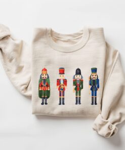 vintage christmas sweatshirt for ballet lovers featuring nutcracker and sugar plum fairy design in a comfortable crewneck style vtgta scaled