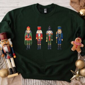 vintage christmas sweatshirt for ballet lovers featuring nutcracker and sugar plum fairy design in a comfortable crewneck style wuczz