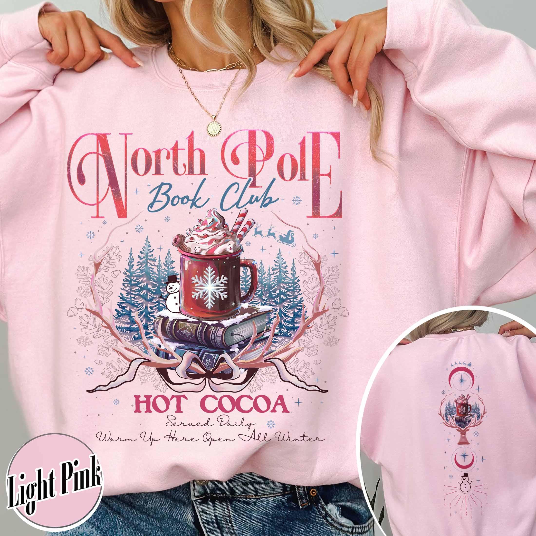 Vintage Christmas Sweatshirt for Book Lovers featuring North Pole Book Club Design Ideal for Librarians and Bookworms 3 vintage christmas sweatshirt for book lovers featuring north pole book club design ideal for librarians and bookworms umlfe