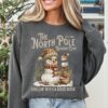 vintage christmas sweatshirt for book lovers featuring north pole book club snowman design and comfortable fit a11jw scaled