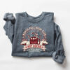 vintage christmas sweatshirt for book lovers north pole book club crewneck with cozy design for holiday comfort k8amo
