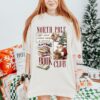 vintage christmas sweatshirt for book lovers north pole book club design funny santa t shirt for holiday celebrations qy1bc