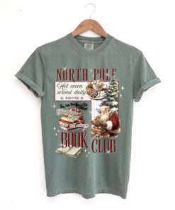 vintage christmas sweatshirt for book lovers north pole book club design funny santa t shirt for holiday celebrations t9ckc scaled