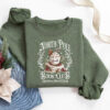 vintage christmas sweatshirt for book lovers north pole book club design funny smut reader crewneck for holiday celebrations zraqt