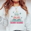 vintage christmas sweatshirt for book lovers reading crewneck with librarian design comfortable holiday apparel iguhh