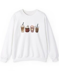 vintage christmas sweatshirt for coffee lovers featuring snowman and latte design ideal for winter wear 9tkjv