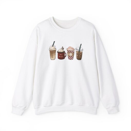 vintage christmas sweatshirt for coffee lovers featuring snowman and latte design ideal for winter wear 9tkjv