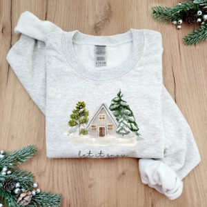 vintage christmas sweatshirt for family matching winter cabin style with cozy holiday design and comfortable fit gohaj