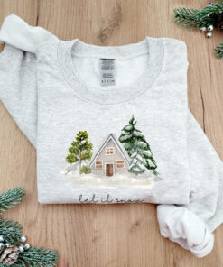 vintage christmas sweatshirt for family matching winter cabin style with cozy holiday design and comfortable fit gohaj scaled