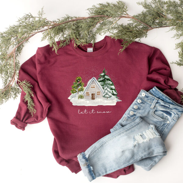 vintage christmas sweatshirt for family matching winter cabin style with cozy holiday design and comfortable fit hofql scaled