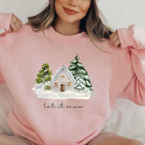 vintage christmas sweatshirt for family matching winter cabin style with cozy holiday design and comfortable fit pg2mr