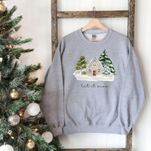 vintage christmas sweatshirt for family matching winter cabin style with cozy holiday design and comfortable fit tgbpz