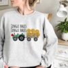 vintage christmas sweatshirt for kids featuring jingle bells design and santa claus graphics in comfortable fabric tlpba