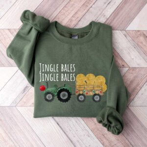 vintage christmas sweatshirt for kids featuring jingle bells design and santa claus graphics in comfortable fabric u5mtr