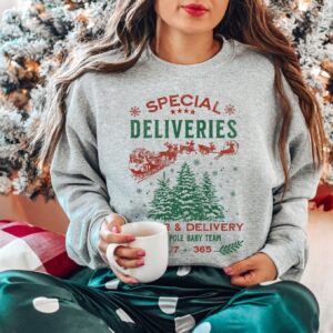 vintage christmas sweatshirt for labor and delivery nurses special deliveries design nicu nurse shirt for mother baby care abr13