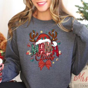 vintage christmas sweatshirt for mama claus with merry design and comfortable fit for holiday celebrations 2bxvr