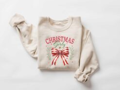 vintage christmas sweatshirt for moms merry mama shirt with bow design for holiday season celebrations a5fql scaled